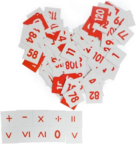 Miniatura 3 de EAMAY Tabla de cien bolsillos/conteo de números del 1 al 120 con 120 bolsillos transparentes y 130 tarjetas de números de colores (120 bolsillos)