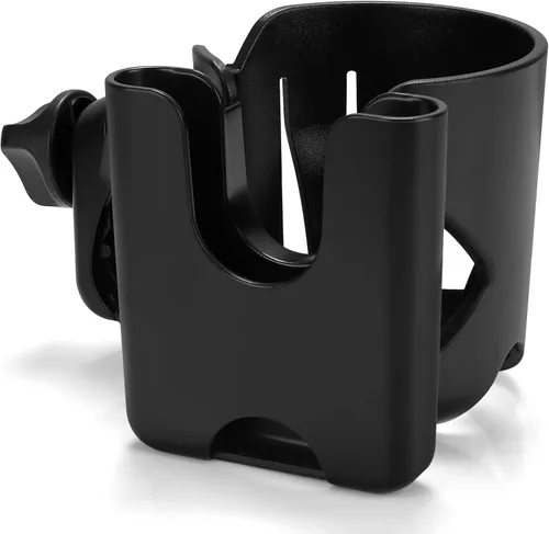 Miniatura 13 de Accmor Portavasos universal para cochecito, portavasos para silla de ruedas Walker, bicicleta giratoria de 360°, accesorios de fijación para Negro