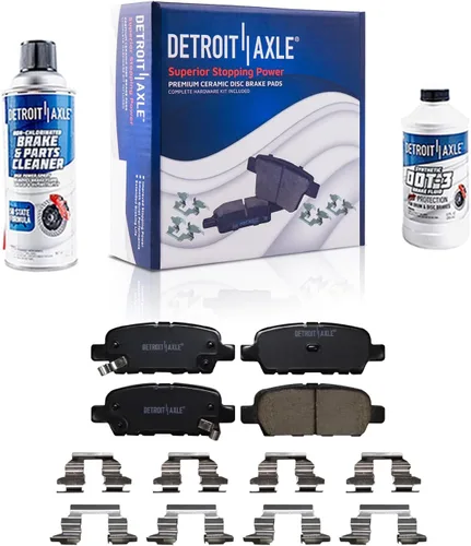 Miniatura 83 de Detroit Axle - Pastillas de freno traseras para Honda Odyssey 2011-2017 Pilot 2007-2013 MDX 2010-2013 ZDX 2010-2013 Pastillas de freno de cerámica
