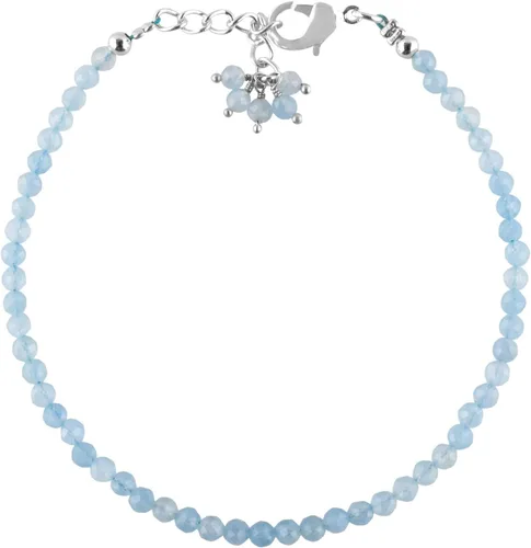 Miniatura 13 de Natural Gemstone Micro Round Beads Dainty Choker Bangle Bracelet, Handmade Jewelry for Women, Healing Chakra Crystals Silver Plated Chain 8 inch