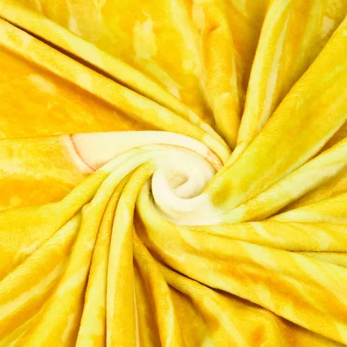 Miniatura 6 de Vessia Manta de Tiro con Temática de Comida (60 pulgadas, Amarilla), Manta Realista y Divertida de Limón para Adultos y Niños, 300GSM Manta de Tiro