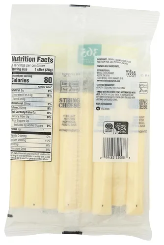 Miniatura 2 de 365 by Whole Foods Market, Queso de hebra orgánico Mozzarella, 8 onzas (226.8 g)