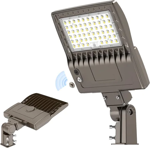 Miniatura 39 de KUKUPPO Luz LED de estacionamiento de 200 W, luz de poste de estacionamiento de grado industrial con certificación DLC UL, luz LED caja de zapatos