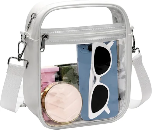 Miniatura 8 de Paxiland Clear Bag for Stadium Events Clear Purse Transparent Handbag for Sports Concerts Work Festival