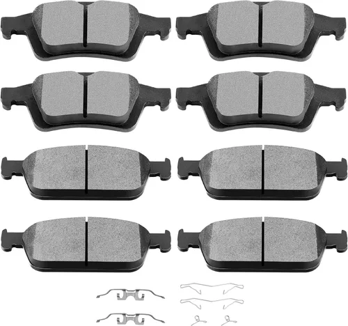 Miniatura 22 de Juego de pastillas de cerámica, D374 D621 D948 SCITOO 8 piezas de pastillas de freno delanteras y traseras para Honda Civic del Sol 1994-1997
