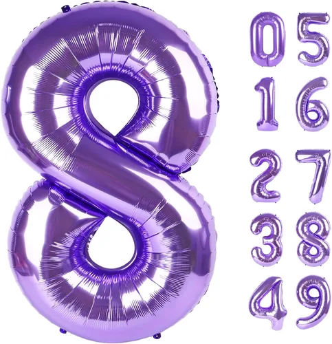 Miniatura 321 de Globo de cumpleaños número 4 dorado de 40 pulgadas, globos gigantes del número cuatro 14 24 34 40 44 2024, globos grandes de lámina de mylar para Oro
