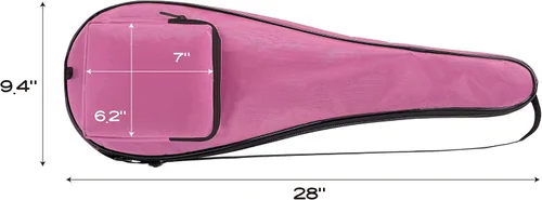 Miniatura 2 de Gespann Cubierta de raqueta de squash para 2 raquetas con bolsillo con cremallera Rosado