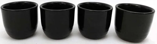 Juego de 4 tazas de sake de porcelana de estilo japonés, juego de tazas pequeñas de cerámica para sake caliente o frío, tazas de sake tradicionales