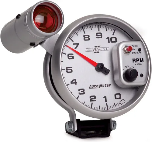 Miniatura 5 de Auto Meter 4999 Ultra-Lite II 5" 10000 RPM Pedestal Mount Shift-Lite Tacómetro