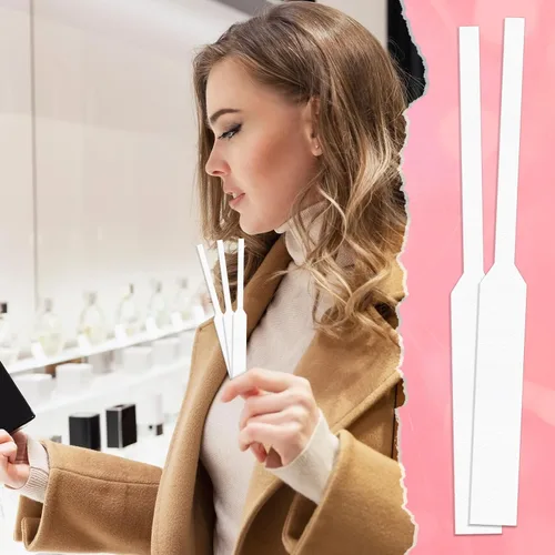 Miniatura 6 de 200 PCS Perfume Tester Strips, Disposable Fragrance Test Strips, Pure White and Strong Absorbent, Fragrance Blotter Strips, Scent Strips, for