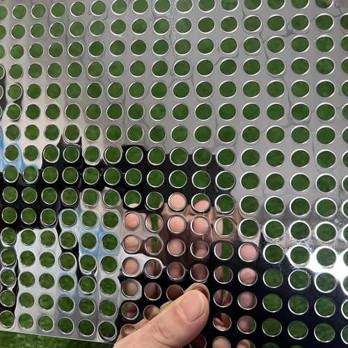 Miniatura 10 de Hojas de metal perforadas - Hoja de acero inoxidable perforada - Lámina de metal con agujeros - 20GA 0.4 Pulgadas de agujero 19.3 Pulgadas X 19.3