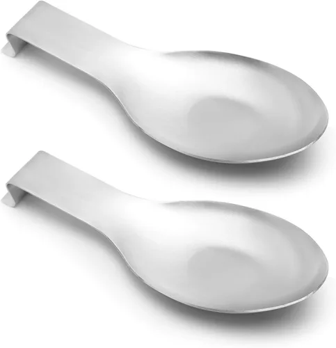 Miniatura 10 de Soporte de cuchara de acero inoxidable para encimera de cocina, utensilios de cocina, soporte para cucharón para estufa, resistente a la corrosión
