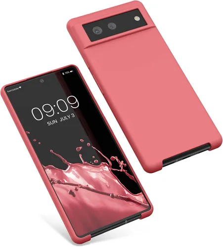 Miniatura 274 de kwmobile Funda Compatible con Google Pixel 6 Pro - Funda de teléfono de silicona TPU con acabado suave - Azul Arrecife