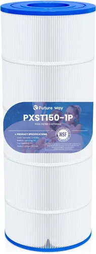 Future Way Cartucho de filtro de piscina CC1500e de repuesto para Hayward XStream CC1500, reemplazo de Hayward CCX1500RE, Pleatco PXST150, Unicel