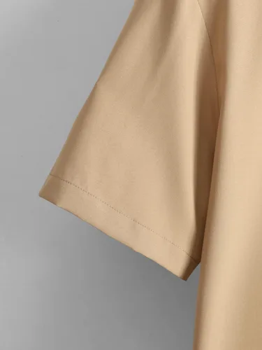 Miniatura 3 de GORGLITTER Conjunto de 2 piezas para hombre camisa con botones y pantalones cortos ropa de verano