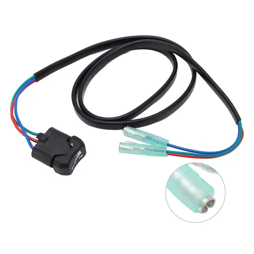 Miniatura 7 de Aramox Interruptor de inclinación de ajuste fuera de borda, 37850 90J00 Interruptor de ajuste e inclinación ABS Reemplazo para caja de control