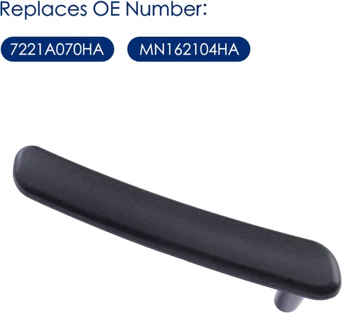 Miniatura 8 de par de manijas interiores para puerta para Mitsubishi Eclipse 2006 2007 2008 2009 2010 2011 2012, reemplaza 7221A069HA 7221A070HA, negro