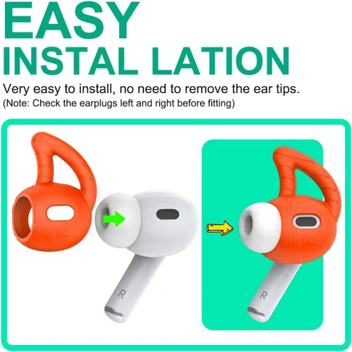 Miniatura 6 de [5 pares] Ganchos de silicona para los oídos AirPods Pro 2, gancho para la oreja antideslizante AirPods Pro 2 accesorios compatibles con AirPods Pro