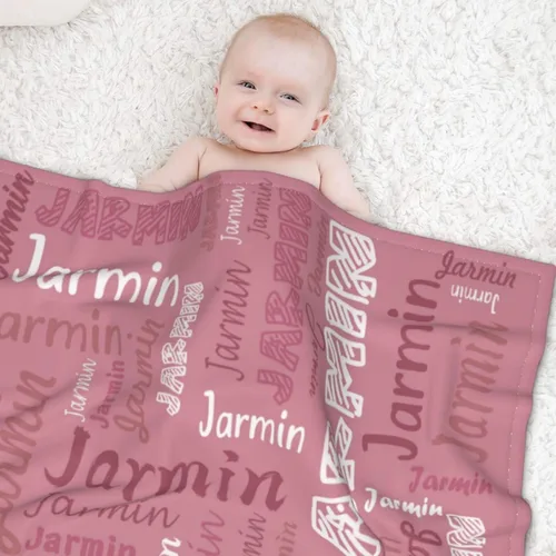 Miniatura 3 de Manta de bebé personalizada para niñas, manta suave personalizada con nombre para recién nacidos, niños pequeños, cumpleaños, artículos esenciales