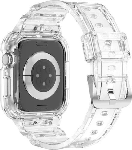 Miniatura 3 de Compatible con Apple Watch Band transparente de 1.929 in 1.811 in 1.772 in 1.732 in 1.654 in 1.614 in 1.575 in 1.496 in para mujeres y hombres