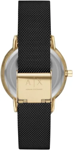 Miniatura 2 de Armani Exchange - Reloj de cuarzo de acero inoxidable con correa de piel para mujer