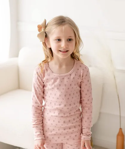 Miniatura 125 de AVAUMA Conjunto de pijama de algodón para bebés y niñas de 6 meses a 7 años