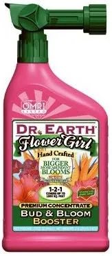 Dr. Earth Flower Girl, 32 onzas, listo para rociar, brote y florecer fertilizante potenciador