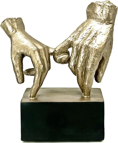 Miniatura 9 de Bellaa Estatuas de mano Pinky Promise Gesture Sign Gift Modern Contemporary Affection Bond Marriage Lover Best Friend Forever Escultura de resina