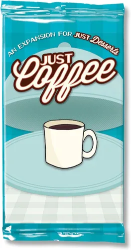 Looney Labs Expansión Just Coffee para el juego de cartas Just Postres, adición de café sabroso