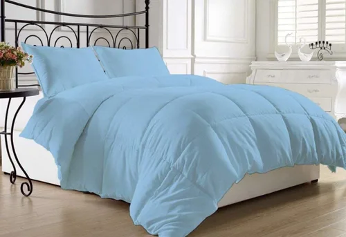 Miniatura 12 de Juego de cama en una bolsa de 8 piezas de tamaño individual – Juego de edredón de 500 GSM con ajuste profundo de 15 pulgadas, plano, falda de cama