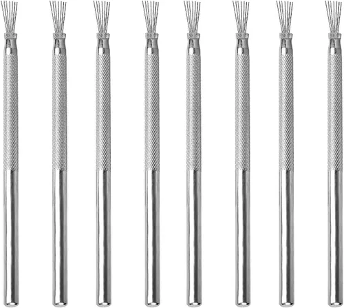 YAFIYGI Kit de 8 herramientas de cerámica, herramientas de cerámica, herramientas de aguja de arcilla para tallar, herramientas de aguja de arcilla,
