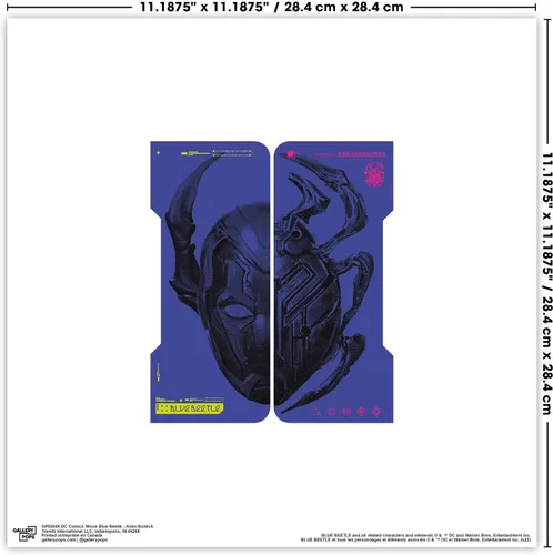 Miniatura 4 de Trends International Gallery Pops DC Comics Movie Blue Beetle - Tech Wall Art Bundle (3-Pack) Gallery Pops Wall Art, White Framed Version