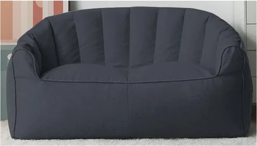 Miniatura 11 de (Sin relleno) Puf sin frijoles para adultos, sofá de dos asientos, tumbona, muebles para interiores y exteriores, color beige