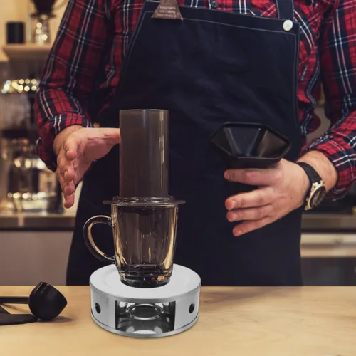 Miniatura 9 de Samlee Calentador de tetera de acero inoxidable con portavelas, mantiene tu té y bebidas calientes, adecuado para ollas de vidrio, cerámica