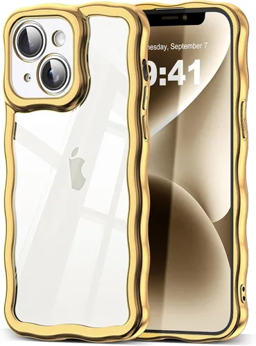 Miniatura 39 de SKYLMW Compatible con iPhone 6s Plus/6 Plus Case de 5.5", Linda Kawaii Marco Ondulado Rizado Forma de Marco Funda de Silicona Suave Resistente a