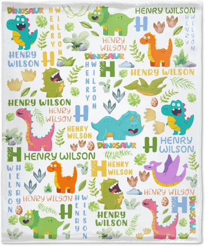 Miniatura 13 de Manta de dinosaurio para regalo, manta de franela ultra suave y acogedora, manta de forro polar ligera y mullida, manta de felpa cálida para sofá