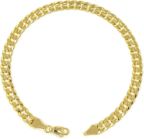 Tobillerapulsera de cadena diversificada con electrochapado de oro, 10 pulgadas, en color dorado, fabricada en Corea