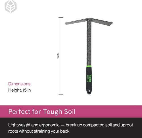 Miniatura 6 de yard butler 100051052 EMW0072035 Terra Mattock All Steel 16" Cultivador Tiller Weeding Dual, N
