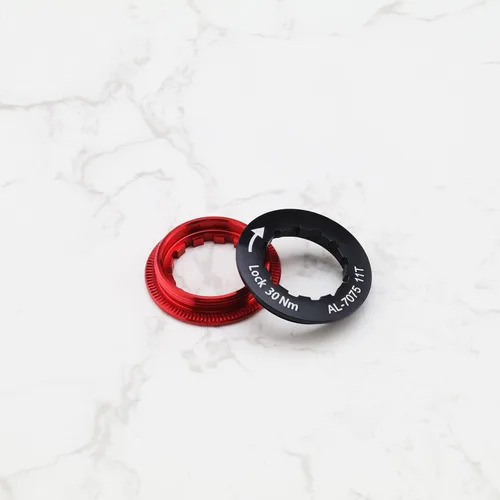 Miniatura 7 de Anillo de bloqueo de casete de aleación de aluminio, anillo de bloqueo de rueda de bicicleta, cubierta de anillo de volante de 1.417 in de diámetro