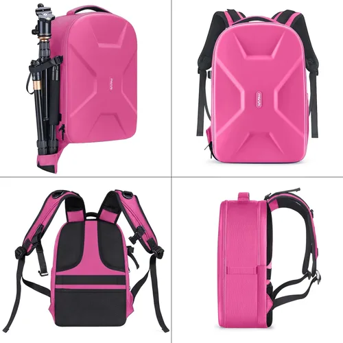 Miniatura 5 de MOSISO Mochila para Cámara, Bolsa para Cámara Fotográfica DSLR/SLR/Sin Espejo de 15-16 pulgadas, Estuche Rígido Impermeable con Soporte para Trípode