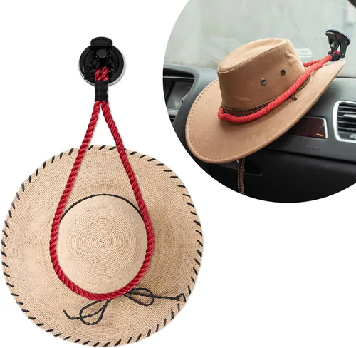 Miniatura 9 de Ziciner - Monturas para sombrero de vaquero para su vehículo, con ventosa, soporte para sombrero para mantener su sombrero firmemente