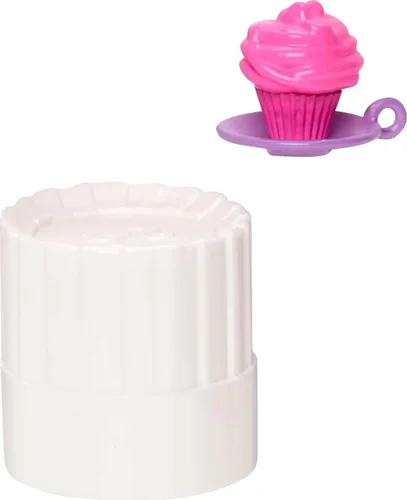 Miniatura 5 de Barbie Muñeca y accesorios, muñeca de chef pastelero profesional con sombrero y rebanada de pastel