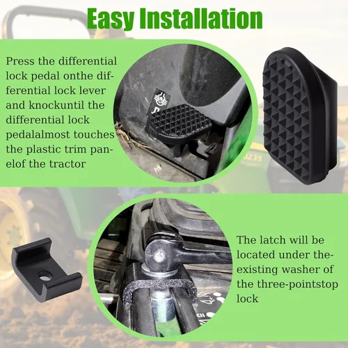 Miniatura 7 de Pedal de bloqueo diferencial y cierre de bloqueo de 3 puntos para John Deere 1023E 1026R 1025R y Gen2 2025R Subcompacto Tractor Engage Disengage