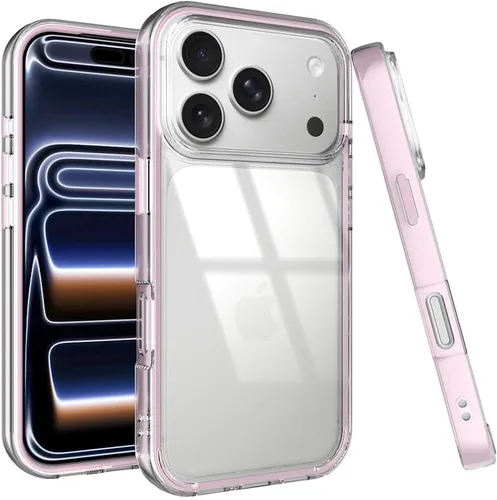 Miniatura 46 de Puxicu Funda acrílica 2 en 1 para iPhone 11 Pro, antiamarilleo, protección de grado militar, funda delgada a prueba de caídas para iPhone 11 Pro