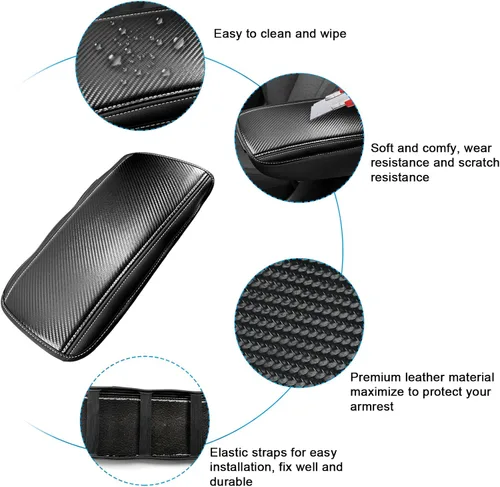 Miniatura 5 de SXCY Funda para reposabrazos Ioniq 5 2022-2025 2026 para Hyundai Ioniq 5 2023 2024 2025 2026 Accesorios Cubierta de consola central para 2025 2026