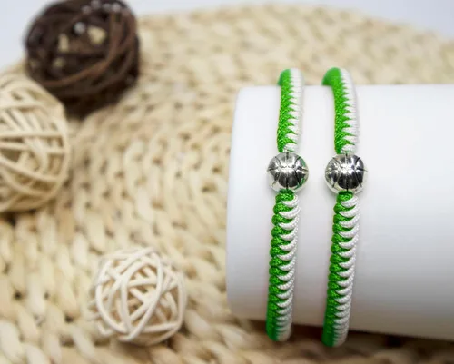 Miniatura 2 de Pulseras de baloncesto MANYC ajustables para niños, niñas y adultos, regalos hechos a mano para jugadores de baloncesto