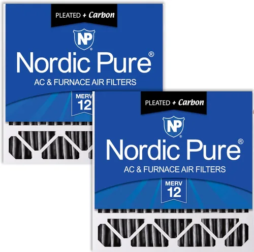Miniatura 40 de Nordic Pure 20 x 20 x 5 (19_5/8 x 19_7/8 x 4_3/8) Honeywell/Lennox MERV 12 filtros de aire de repuesto, 2