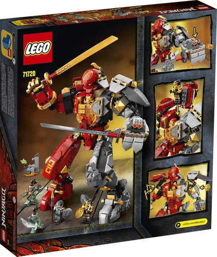 Miniatura 5 de LEGO NINJAGO Fire Stone Mech 71720 Kit de construcción con mecha ninja (968 piezas)