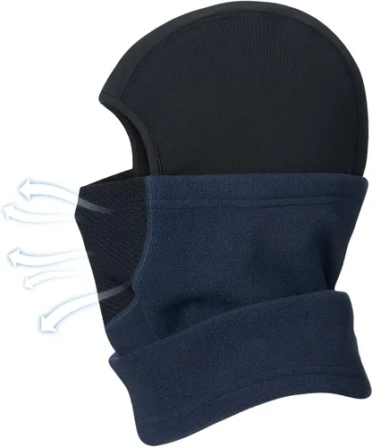 Miniatura 2 de Pasamontañas con forro para casco para niños, máscara de esquí para niños y niñas, forro polar para invierno, sombrero de nieve para clima frío