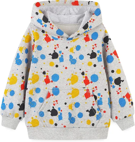 Miniatura 15 de Sudadera con capucha de forro polar de algodón para niños pequeños 2-7T